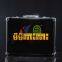 Three Bottle Champagne Case and Carrier with Infinity Mirror  custom LED Champagne