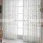 Luxury European Style White Embroidery Sheer Fabric Window Curtain