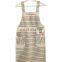 Chinese supplier competitive price pinafore stripes dog shape BBQ cooking kitchen linen apron