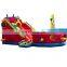 Outdoor Children Amusement Park Steamer Shape Inflatable Bouncy Castle Slide For Sale