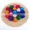 New colorful bouncy paper pet ball bright silk glitter interactive cat toy ball