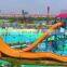 2 people/ 4 people Tube bommeranging water slide for aqua park