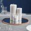 colorful tinted new design mirror candle plate for house decoration