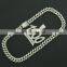 New Men's Hip-hop Cuban Chain Necklace Accessories Men's Full Diamond Digital 1000 Pendant only pendant