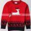 Happy new year crew neck Cotton children's sweaters new design knitted kids pullover sweater