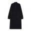 2021 autumn/winter new Korean mid-length lapel sweater dress knit dress for women