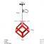Colorful Irregular Geometry Shape Pendant Light Metal Decorative Hanging Lamp
