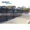 Outdoor UV proof Aluminum Fencing Composite Coated Black Slat Fence