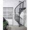 Building Core Mild Steel Iron Indoor Spiral Stairs