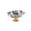 stainless steel & gold bowl