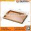 Best Selling Serving tray bamboo wooden tray with handles Great for dinner trays