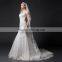 C71544A Sexy See Through Corset Transparent  Sleeveless Lace Wedding Dresses 2016 Mermaid