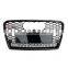 Front grill For Audi A7 change to RS7 front bumper grille Chrome silver black high quality mesh facelift 2009-2015