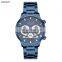 LONGBO 80736 Original Men's Gold Watch Stainless Steel Strap Fashion Quartz Date Showed Men Wrist Watch