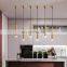 Modern Dimmable LED Pendant Lamp Long Tube Spot Light For Kitchen Island Dining Room Shop Bar Decor Cylinder Pipe Hanging Lights