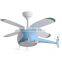 Children's Room Airplane Chandelier Contemporary Blue Gold Iron American Kids Pendant Lamp