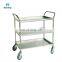 Morntrip Best Selling Hospital Treatment Cart Stainless Steel Car For Nursing Medical Dressing Carriage Vehicle Medicine Trolley
