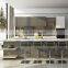 Foshan factory prefab gray kitchencabinet set furniture design custom made modern wood kitchen cabinets