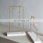 High Quality Bar Metal Marble Jewelry Stand Organizer Keychain Earring Necklace Stone Retail Display Rack
