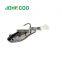 JOHNCOO Soft Lead Fishing Lures T Tail Soft Bait Single Hook Baits Artificial Bait Jig Wobblers Rubber 80mm9.5g Lure