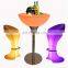 Outdoor Round Party Cocktail Night Club Furniture Led Bar Tables Outdoor Decoration Furniture Home Wholesale Led Nightclub Furni