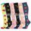 Men Women Varicose Athletic Fun Stocking Running Medical Animal Fruit Plus Size Compression Socks