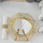 Wholesale Luxury Rose Gold Colored Plastic Mirrored Fruit Pink Charger Plates For Wedding Christmas