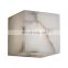 Art deco wall mounted lamp brass sconce alabaster wall light for hotel