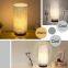 Modern Concise Style Cylindrical Cloth Lampshade Small Table Lamp Desk Lamp Bedside Lamp