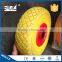 Heavy duty small solid flat free wheelbarrow wheel PU foam wagon wheel 260x85 3.00-4