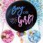 Hot 36inch Latex Black Balloon Gold Blue Pink Confetti Baby Boy Girl Balloon White Custom Gender Reveal Balloons