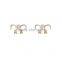 Fashion Ruby Resin Stone Gold Plated Crystal Stud Earring Pack