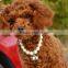 Dog Pearls Necklace Collar Charm Pendant Pet Jewelry