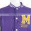 Mens hot selling fleecy custom baseball jacket
