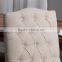 Home furniture Weathered wood Studded Beige Dining Chair