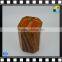 Acrylic bathroom sets/accessories of Wooden color acrylic toothbrush holder From China
