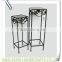 LC-76087 Set of 2 Metal Round Shape Flower Pot Stand