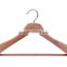 Wholesale natural red wood cedar clothes hanger with fixed bar