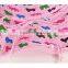 QXSH0027 Printed flower straw hat with wide brim Panama bowknot beach hat for women