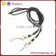 Deluxe Durable Leather Necklace Lanyard for Camera ID badge holder, Key fob Cell Phone, Key, USB,
