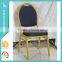 Hotel stacking banquet chair / gold banquet chair