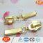 2015 custom fancy design gold metal zipper pull