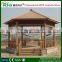 Pavilion roofting wood plastic composite material gazebo 3*3m/garden pavilion gazebo