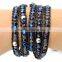 Trendy Bohemia Leather Beaded Bracelets,multi Wrap Leather Friendship Bracelet