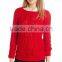 Factory Price Wholesale Womens Cable Knit Sweaters 100% Cotton Boat Neck Sweater