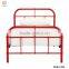 China Factory Cheap Powder Coated Modern Iron Single Bed