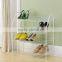 High quality custom stylish durable floor metal fashion names shoe shop display rack