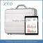 Factory Price Molding In One Silver Aliminum Briefcase With Combination Lock ZYD-HZMlc014