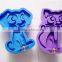 Paw engrave soft tpr Dog grooming massage brush