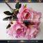 silk flower heads rose artificial flower bouquet